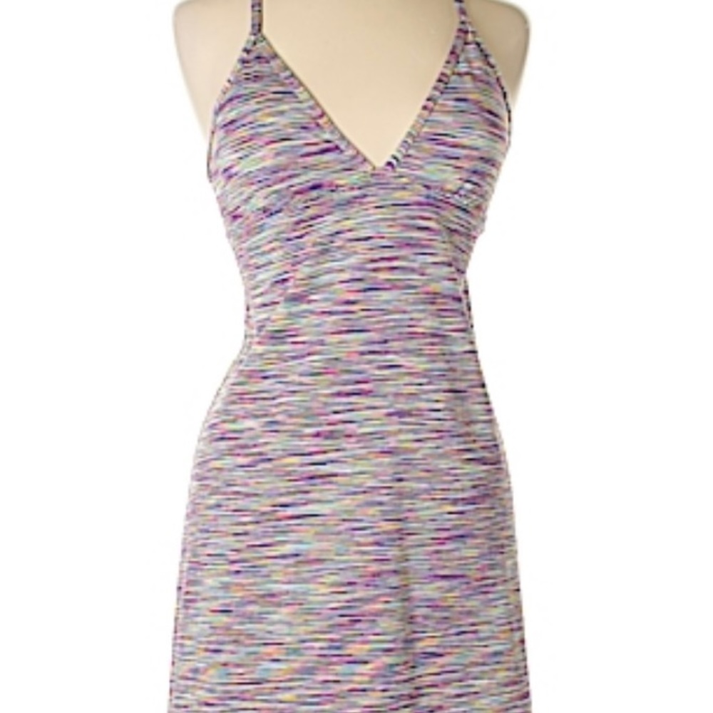 Athleta Space Dye active dress size small, NEW. Cross cross adjustable straps.